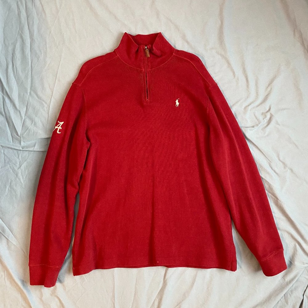 Polo by Ralph Lauren Alabama Quarter Zip - Crimson